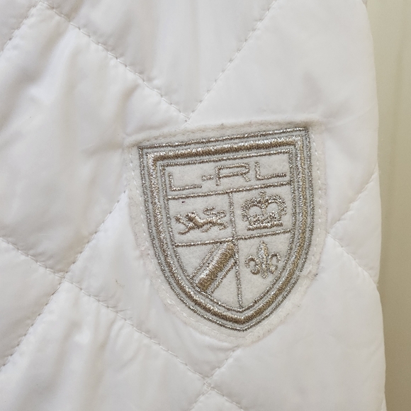 White Lauren Ralph Lauren light puff packable winter jacket, size L - Picture 10 of 16